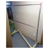 Heavy-Duty Commercial Grade Double-Bar Rolling Z Rack Garment Rack