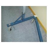 Heavy-Duty Commercial Grade Single-Bar Rolling Z Rack Garment Rack