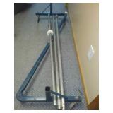 Heavy-Duty Commercial Grade Single-Bar Rolling Z Rack Garment Rack