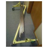 Heavy-Duty Commercial Grade Double-Bar Rolling Z Rack Garment Rack