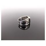 .925 Sterling Silver Inlayed Lapis Ring Size 6