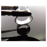 .925 Sterling Silver Inlayed Lapis Ring Size 6