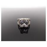 .925 Sterling Silver SILPADA Crystal Cocktail Ring Size 8