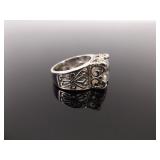 .925 Sterling Silver SILPADA Crystal Cocktail Ring Size 8