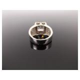 .925 Sterling Silver SILPADA Crystal Cocktail Ring Size 8