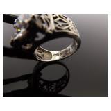 .925 Sterling Silver SILPADA Crystal Cocktail Ring Size 8