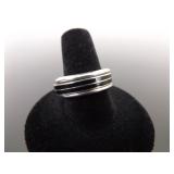 .925 Sterling Silver Spinner Ring Size 9.25