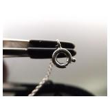 .925 Sterling Silver Sapphire Crystal Tennis Bracelet