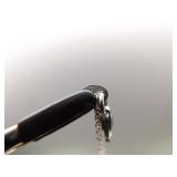 .925 Sterling Silver Crystal Bracelet