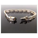 .925 Sterling Silver Greek Key Bracelet