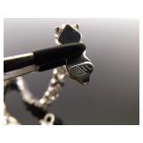 .925 Sterling Silver Hugs and Kisses Bracelet