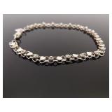 .925 Sterling Silver Charm Anklet / Bracelet