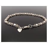 .925 Sterling Silver Charm Anklet / Bracelet