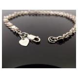 .925 Sterling Silver Charm Anklet / Bracelet