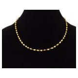 .925 Sterling Silver Twist Vermeil Bracelet and Necklace Set