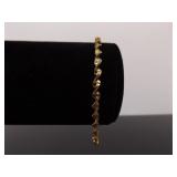 .925 Sterling Silver Twist Vermeil Bracelet and Necklace Set