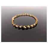 .925 Sterling Silver Twist Vermeil Bracelet and Necklace Set