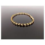 .925 Sterling Silver Twist Vermeil Bracelet and Necklace Set