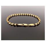 .925 Sterling Silver Twist Vermeil Bracelet and Necklace Set