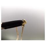 .925 Sterling Silver Topaz Diamond Accented Vermeil Pendant Necklace