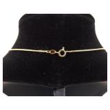 .925 Sterling Silver Topaz and Diamond Accented Vermeil Pendant Necklace