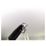 .925 Sterling Silver Jasper Cabochon Pendant Necklace