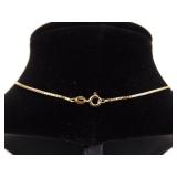.925 Sterling Silver Multi Colored Stone Diamond Accented Vermeil Pendant Necklace