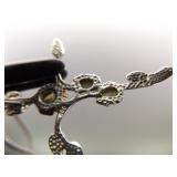 12k Black Hills Gold .925 Sterling Silver Cross Pendant Necklace