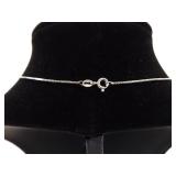 .925 Sterling Silver Art Nouveau Pendant Necklace
