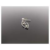 12k Black Hills Gold .925 Sterling Silver Leaf Dangle Post Earrings