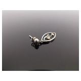 12k Black Hills Gold .925 Sterling Silver Leaf Dangle Post Earrings
