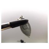 12k Black Hills Gold .925 Sterling Silver Leaf Dangle Post Earrings