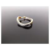 .925 Sterling Silver Diamond Accented Hoop Vermeil Earrings