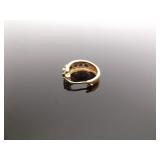 .925 Sterling Silver Sapphire Hoop Clip Hook Vermeil Earrings