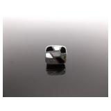 .925 Sterling Silver Inlayed Onyx Shell Post Earrings
