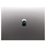 .925 Sterling Silver Faceted Aqua Topaz Crystal Post Earrings