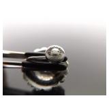 .925 Sterling Silver Art Nouveau Fluer Screwback Earrings
