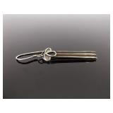 .925 Sterling Silver Bar Dangle Earrings
