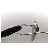 .925 Sterling Silver Bar Dangle Earrings