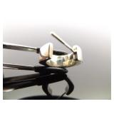 .925 Sterling Silver Square Hoop Post Earrings