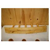 Handcrafted Pine Wall Mounted Coat Hanger