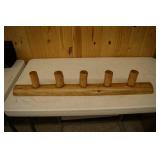 Handcrafted Pine Wall Mounted Coat Hanger