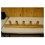 Handcrafted Pine Wall Mounted Coat Hanger