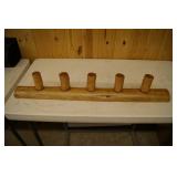Handcrafted Pine Wall Mounted Coat Hanger