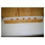 Handcrafted Pine Wall Mounted Coat Hanger