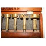 10 PIECE COLUMBIAN FORSTNER DRILL BIT SET IN ORIGINAL BOX Missing 1 Piece