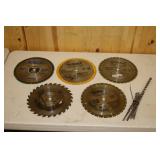 Lot of New & Used Saw Blades and Drill Bits