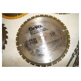 Lot of New & Used Saw Blades and Drill Bits