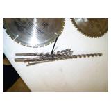 Lot of New & Used Saw Blades and Drill Bits