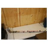 Lot of (2) Hockey Stick Wall Mounted Coat Rack